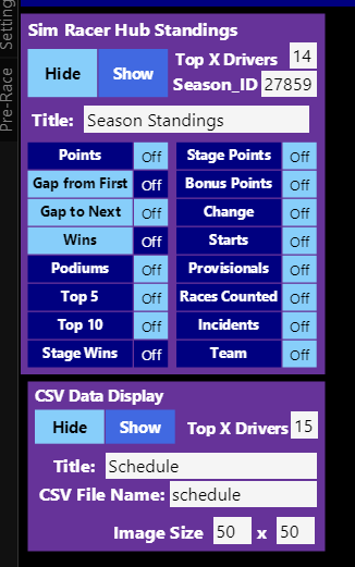Stats & Standings screenshot